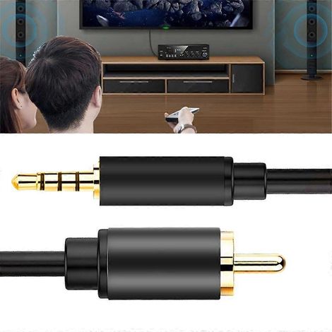 Câble coaxial TAC512 3,5 mm vers RCA 3,5 mm pour port SPDIF (1/4)