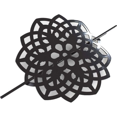 Embrasse de Rideau Broche "Rosae" 17cm Noir (1/3)