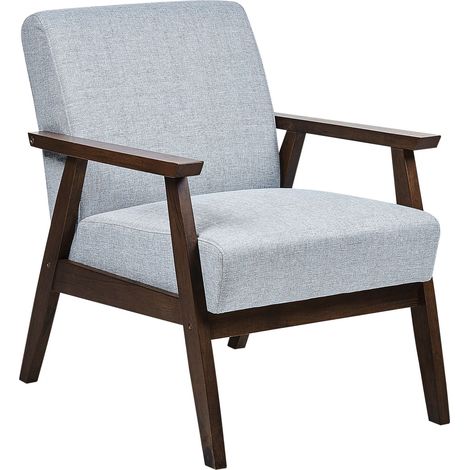 Armchair ASNES Fabric Grey