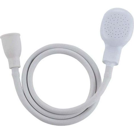 Rociador especial para grifo - Se conecta al grifo del baño - Enjuaga el cabello como en la peluquería - Manguera flexible de 1 m - Fácil de usar -Crezuo