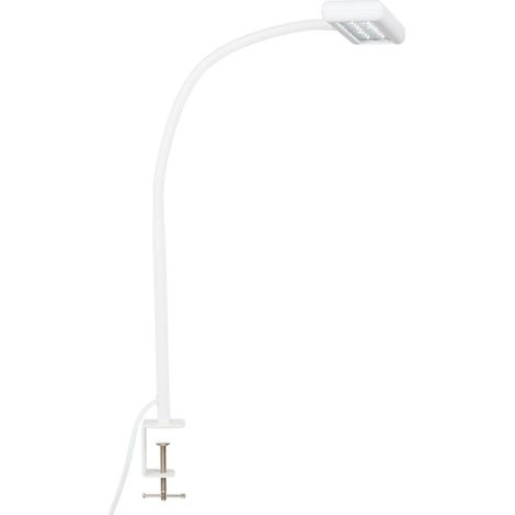 LED Klemmleuchte Tageslicht Kabelschalter 7,5 W weiß Metall-Kunststoff Briloner