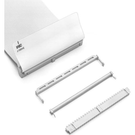 Connecteur IDC 3M Femelle, 40 contacts, 2 rangées, pas 2.54mm, Montage sur câble, série 3000 ( Prix pour 1 )