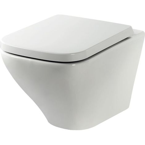 Primaster Wand-Tiefspül-WC Serena Toilette WC-Sitz mit Absenkautomatik (1/3)