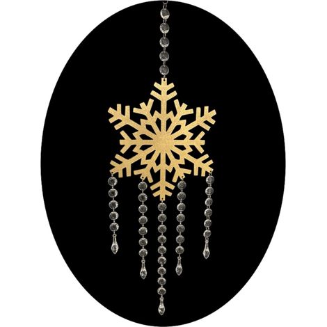 Dekorativer Weihnachtsschneeflocken-Fensterhänger, 100 cm hoch