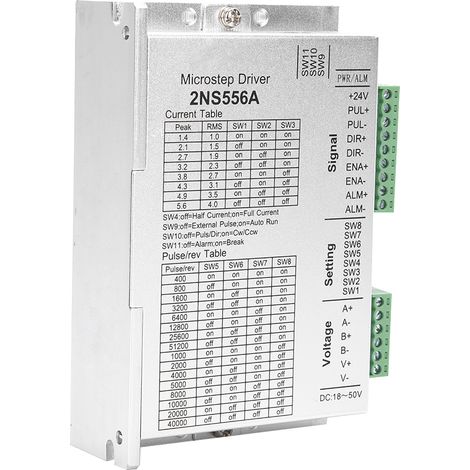 Zweiphasen-Schrittmotorsteuerung NEMA23, 32-Bit-Digitalsignalverarbeitung 2NS556A (1/5)