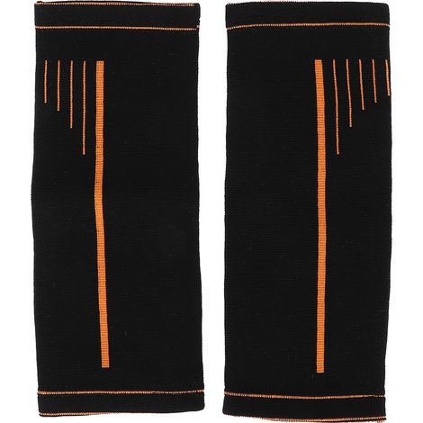 Chaussettes de contention cheville, soulagement douleur talon, manchon pied compression pour fasciite plantaire, Noir Orange (1/5)