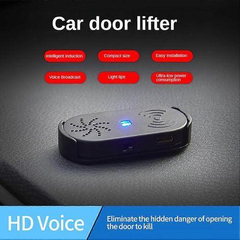 Alarme intelligente d'ouverture de portière avec capteur, dispositif anti-collision, notifications vocales, rappel d'ouverture de portière et indicateur d'alarme (1/4)