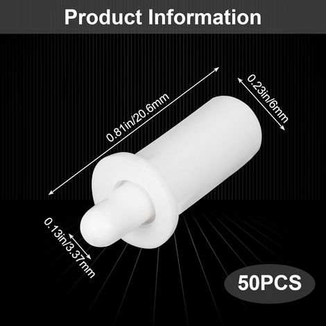 50 shock-absorbing spring positioning pins, universal anti-collision and soundproof repair parts for cabinet doors/windows/furniture. (1/5)