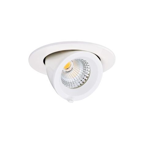 spot encastrable - a led - rond - orientable - 7.5w - 4000k - blanc - aric 50443 (1/4)