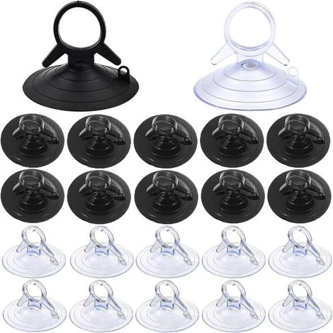 60 Pièces Ventouse Pare Soleil 45mm Sans Crochets Ventouse Transparente Mini Ventouse pour Vitre, Salle de Bain Pare Brise Voiture Pare-Soleil (1/4)