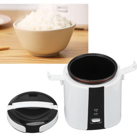 Mini cuiseur à riz électrique intelligent pour usage domestique, adapté pour 1 à 2 personnes, multifonctionnel, avec fonctions automatiques pour soupes et mijotages. (1/5)