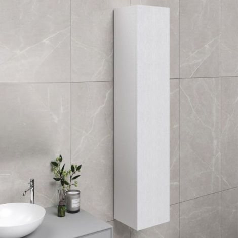 Colonna pensile bagno colore bianco 30x32x180 con anta: eleganza e funzionalità per ogni ambiente (1/2)