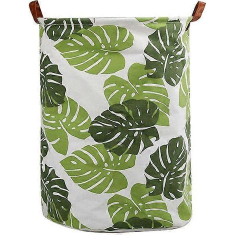 Panier à linge pliable et tendance en tissu, capacité (feuille) (1/5)