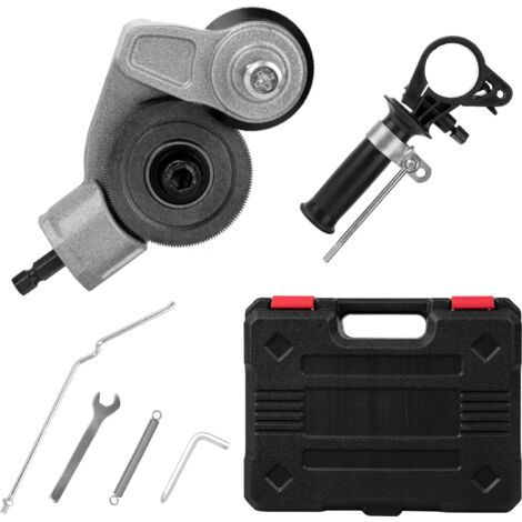 Perceuse électrique universelle renforcée pour tôles, tête de coupe pour perçage et métal avec coffret en plastique (1/5)
