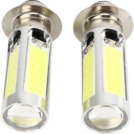 2 bombillas LED COB H6M blancas de 6000 K para faros antiniebla de motocicleta/ATV (PX15d P15D251) (1/5)