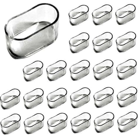 30 protège-pieds de chaises ovales en silicone, patins pour meubles, nappes, protections anti-rayures pour sols (1/5)