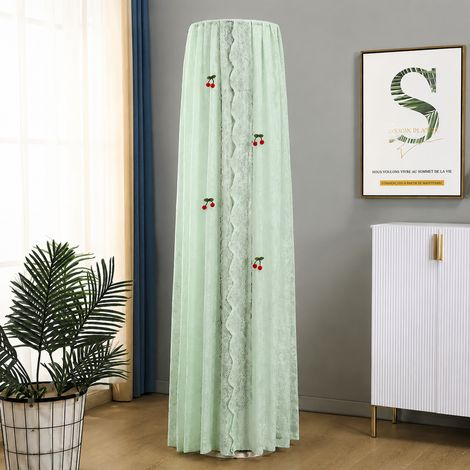 Housse pour climatiseur colonne cylindrique 175-185 cm vert motif cerises réf 7131 300 g – Livraison gratuite