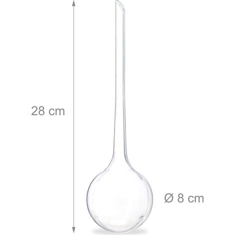 Set di 6 sfere di irrigazione dosata per piante da giardino 28 x 8 cm uso pratico in PVC trasparente 130013280