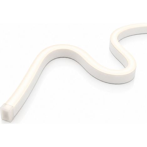 1 Metro 24V Bobina Striscia Led Neon Flex Da Incasso 10X10mm, IP65 11W/M 660lm/M, Tagliabile Ovunque (Bianco Freddo 6500K) (1/3)