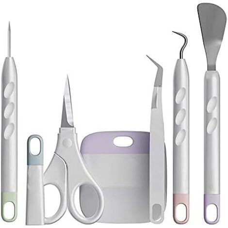 Lot de 6 Outils découpe en Vinyle pour Traceur Vinyle, découpage des grilles Silhouette, HTV, Cameos, Inscriptions Simple. -