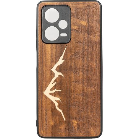Bewood Redmi Note 12 Pro Plus 5G Custodia in legno MONTAGNE IMBUIA (1/2)
