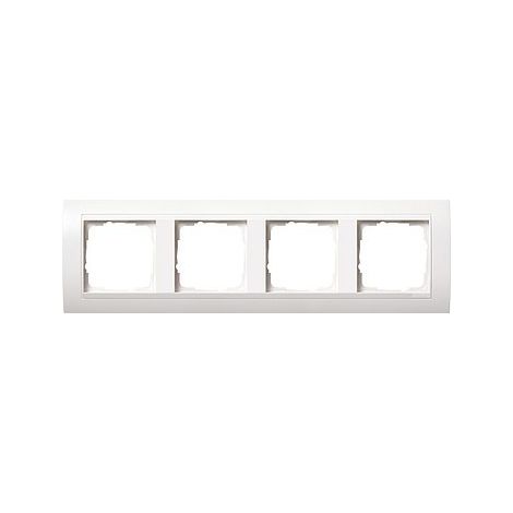 GIRA 0214327 CADRE DE FINITION 4 POSTES POUR BLANC EVENT BLANC OPALE