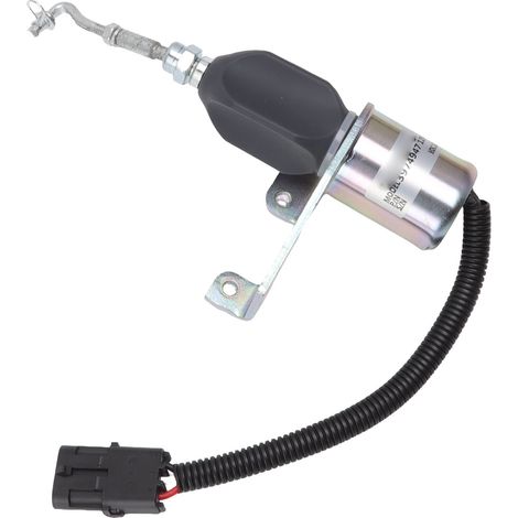 Électrovanne d'arrêt de carburant 3974947 12 V pour excavatrice - Accessoires d'arrêt électrique de la flamme