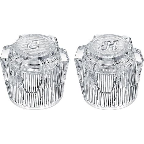 Set of 2 replacement acrylic bathtub faucet handles for (1/5)