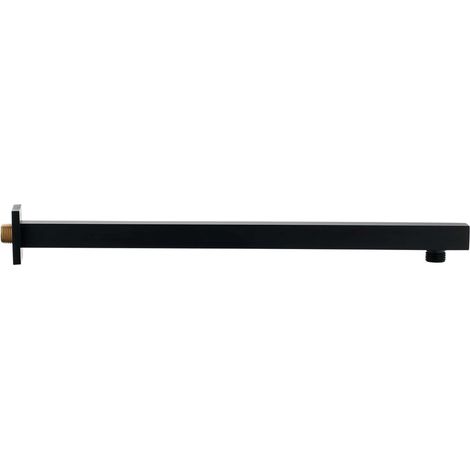 Sapho Duchas - Brazo ducha cuadrado 40 cm, negro mate SL102
