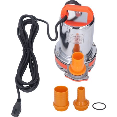 Pompe submersible en acier inoxydable et cuivre rouge, fil à noyau isolé, pour usage industriel et agricole, DC12V 300W
