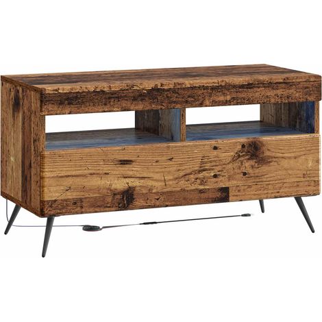 LED TV Cabinet Old Wood Engineered Wood vidaXL (1/5)