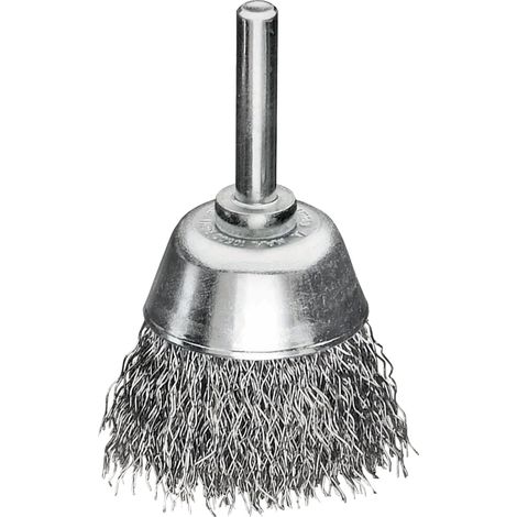 Lessmann 435.162 Cup Brush with Shank D50mm x H20mm, 0.30 Steel Wire LES435162