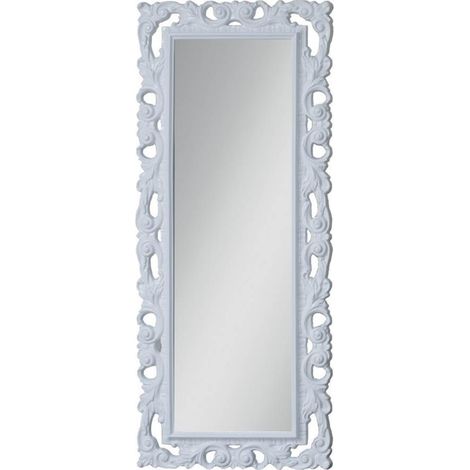 Specchiera 76x180 cm in espanso con cornice colore bianca - Anna (1/2)