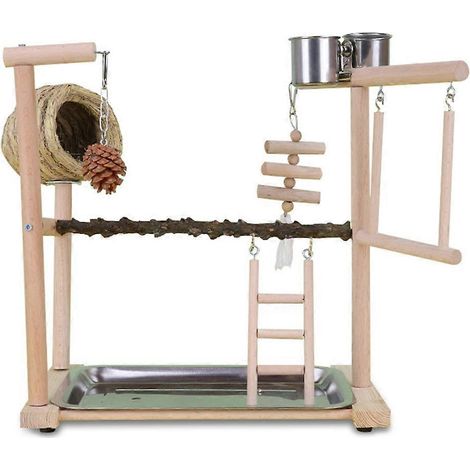 Brückennest-Training für Papageien, Stehzubehör, Vogelständer, Spielzeug
