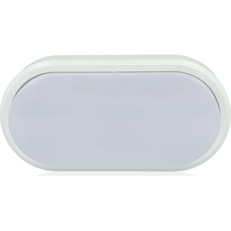Plafoniera LED ovale, 12W, 220Vac, Luce Naturale, Bianco (1/2)