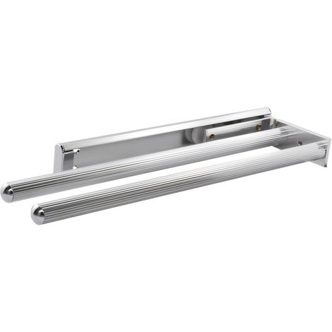 Geschirrtuch-Auszug Pluto 2-armig 330 mm Alu verchromt (1/3)