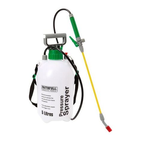 Faithfull Garden Pressure Sprayer Garden Cleaning Weed Killer Spray 5L FAISPRAY5