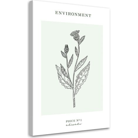 Tableau sur toile Fleur de chardon - Environnement 60x90 (1/5)