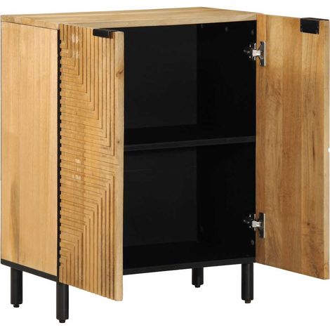 Aparador marrón 60x33x75 cm madera maciza mango vidaXL (1/5)
