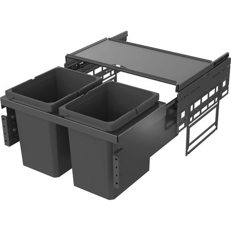 VS ENVI Space S Abfalltrennsystem KB 600 mm 2 x 15,5 L Lava