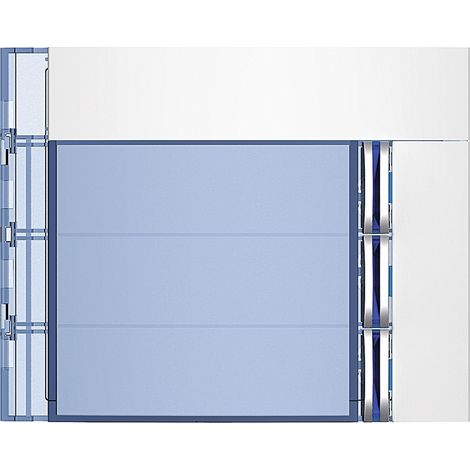 Façade Sfera New pour module électronique audio 3 appels Allwhite (352032) (1/2)