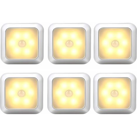 LED-Lampe mit Bewegungsmelder – Warmweiß – Batteriebetrieben – Nachtlicht – Kabelloser Sensor – Schrankbeleuchtung – Treppenbeleuchtung (1/5)