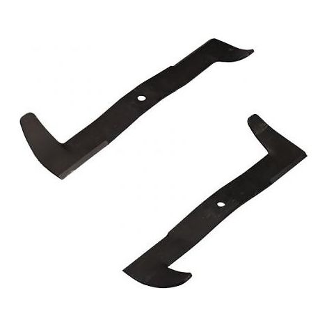 Jardiaffaires – Jeu de 2 lames de tondeuse 55cm – Compatibles Kubota GR1600 et GZD15 – Lames contre rotatives pour éjection arrière – Largeur de coupe 107cm