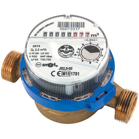 Contador de agua fría de chorro único MM 3/4 (20/27) (1/3)