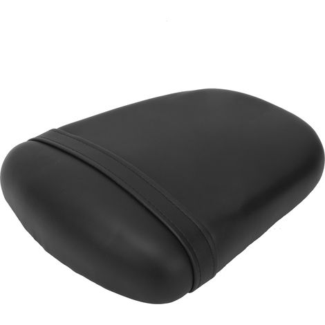 Coussin passager arrière moto similicuir noir remplacement Suzuki K6, selle passager en cuir synthétique, pad siège passager moto confortable, garniture arrière moto noire pour Suzuki. (1/5)