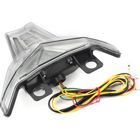 LED-Motorradrücklicht mit getönten Linsen, kompatibel mit Kawasaki Z1000 / Ninja ZX10R / ZX10RR / Z400 – Schwarze Optik, leistungsstarke Beleuchtung, universelles Ersatzteil (1/5)