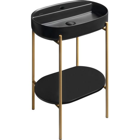 Colonne PUNO avec lavabo 600x860x396mm, or mat (1/4)