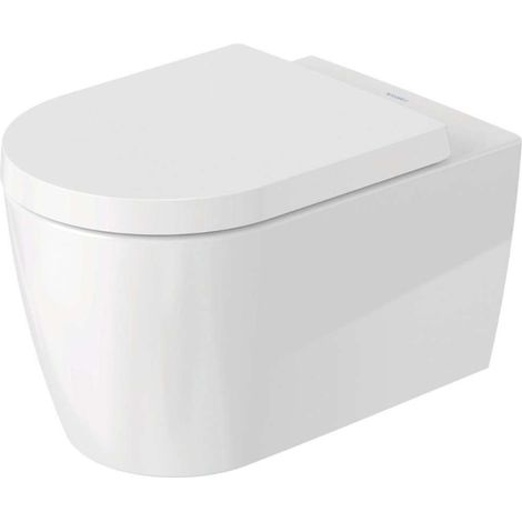 Duravit ME by Starck - Wand-WC mit SoftClose-Sitz, Rimless, DuraShield, Weiß 452909AAA1 (1/5)