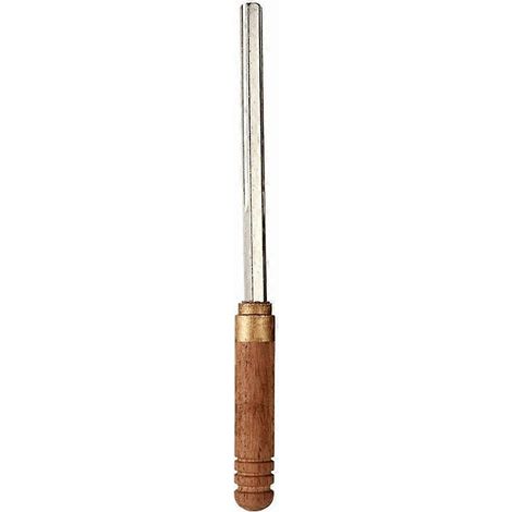 3-in-1 Sechskantfeile für Gitarrenbünde – Werkzeug zur Reparatur und zum Schleifen von Musikinstrumentbünden – Holzgriff (1/5)