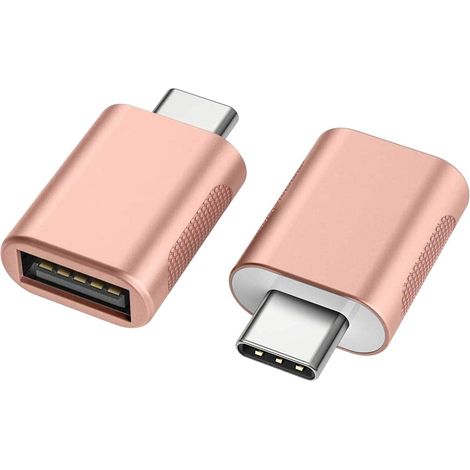 Adaptateur USB C vers USB 3.0 (Lot de 2), Convertisseur USB-C à USB Femelle OTG, Compatible Thunderbolt 3, MacBook Air 2020, iPad Pro 2020 (1/5)